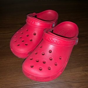 Red Crocs